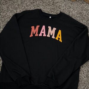 Black 'MAMA' Sweatshirt
